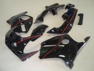 1988-1989 Honda CBR250RR MC19 Motorcycle Fairings - Glossy Black Red Line UK