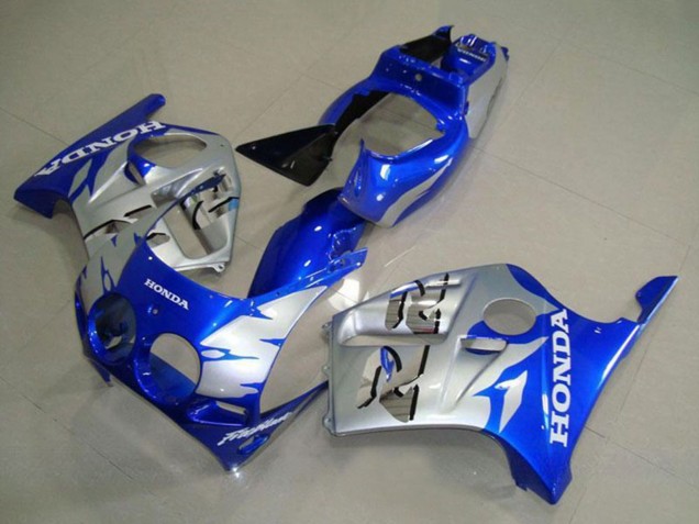1988-1989 Honda CBR250RR MC19 Motorcycle Fairings - Silver Blue UK