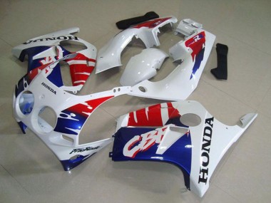 1988-1989 Honda CBR250RR MC19 Motorcycle Fairings - White Red Blue UK