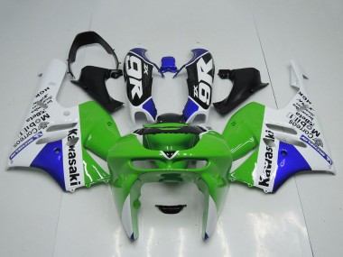 1994-1997 Kawasaki ZX9R Motorcycle Fairings - Green White Blue UK