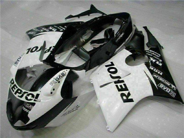 1996-2007 Honda CBR1100XX Blackbird Motorcycle Fairings - White Glossy Black Repsol UK