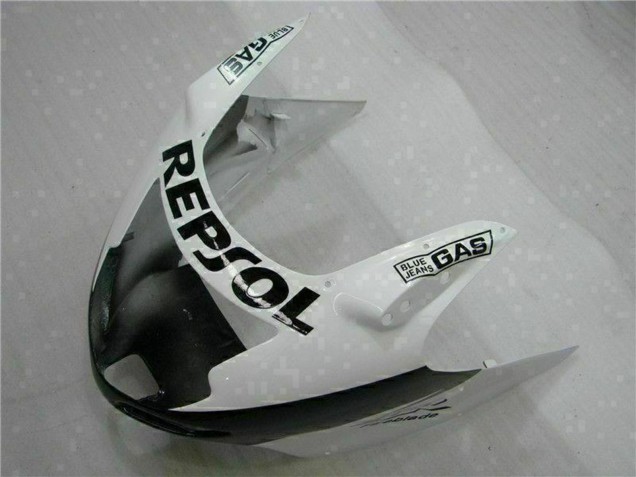 1996-2007 Honda CBR1100XX Blackbird Motorcycle Fairings - White Glossy Black Repsol UK