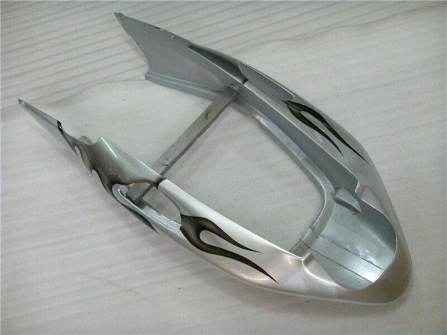 1996-2007 Honda CBR1100XX Blackbird Motorcycle Fairing - Silver Black Flame UK