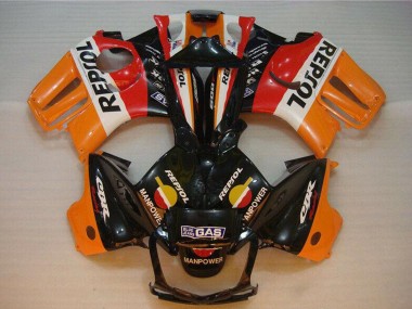 1995-1996 Honda CBR600 F3 Motorcycle Fairings - Orange White Red Glossy Black Repsol UK