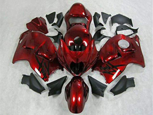 1996-2007 Suzuki GSXR 1300 Hayabusa Motorcycle Fairing - Red Black UK