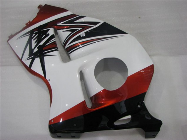 1996-2007 Suzuki GSXR 1300 Hayabusa Motorcycle Fairings - White Orange Black UK