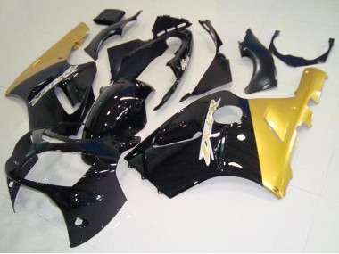 2000-2001 Kawasaki ZX12R Motorcycle Fairings - Glossy Black Gold UK