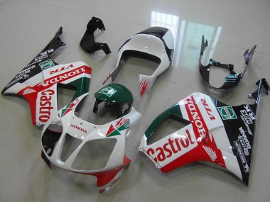 2000-2006 Honda VTR1000 Bike Fairings - White Red Green Glossy Black Castrol UK