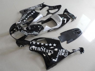 2000-2006 Honda VTR1000 Motorcycle Fairings - Glossy Black White SevenStars UK