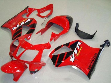 2000-2006 Honda VTR1000 Motorcycle Fairings - Red Black Stripe UK
