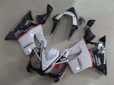 2001-2003 Honda CBR600 F4i Motorcycle Fairings - White Red Glossy Black Carrera Lee UK