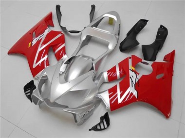 2001-2003 Honda CBR600 F4i Motorcycle Fairings Kits - Silver Red UK
