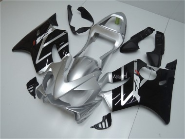 2001-2003 Honda CBR600 F4i Motorcycle Fairing - Silver Glossy Black UK