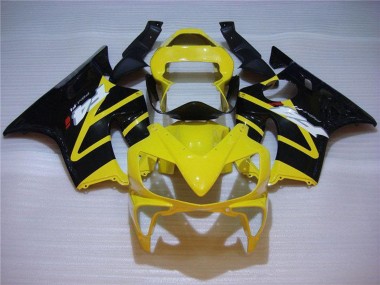 2001-2003 Honda CBR600 F4i Motorcycle Fairing - Yellow Glossy Black UK
