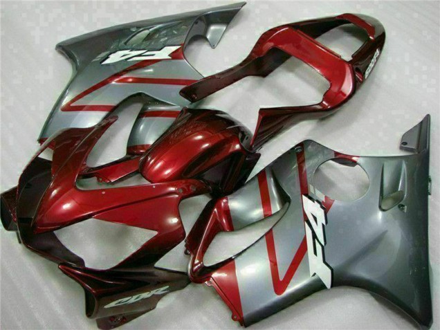 2001-2003 Honda CBR600 F4i Motorcycle Fairing Kits - Silver Red UK