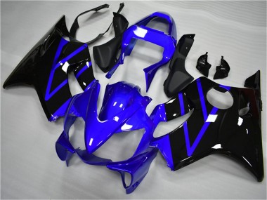 2001-2003 Honda CBR600 F4i Motorcycle Fairing - Blue Glossy Black UK
