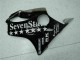 2001-2003 Honda CBR600 F4i Motorcycle Fairings - Glossy Black Silver SevenStars UK