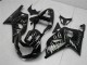 2001-2003 Suzuki GSXR 600/750 Motorcycle Fairings - Glossy Black Silver Flame UK