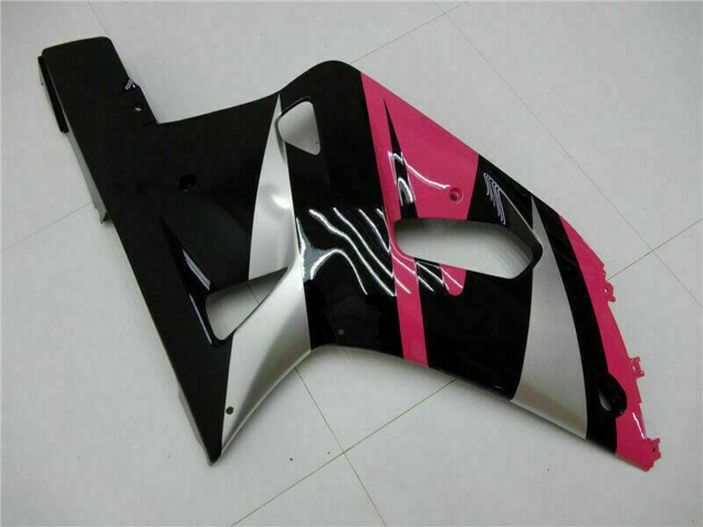 2001-2003 Suzuki GSXR 600/750 Motorcycle Fairings - Pink Silver Glossy Black UK