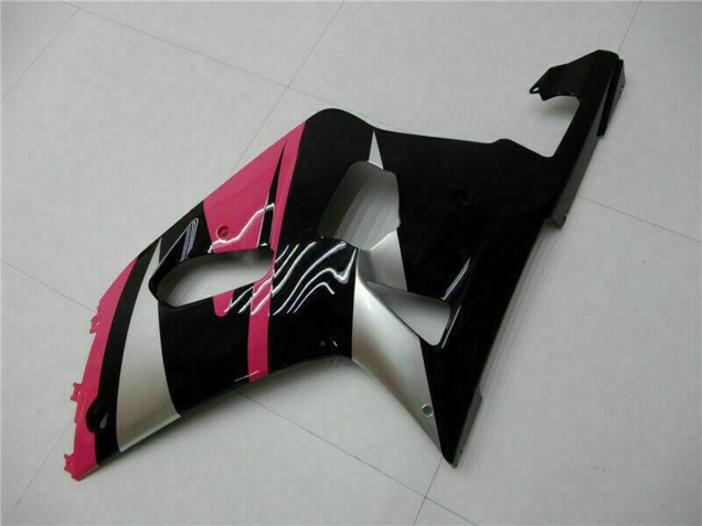 2001-2003 Suzuki GSXR 600/750 Motorcycle Fairings - Pink Silver Glossy Black UK