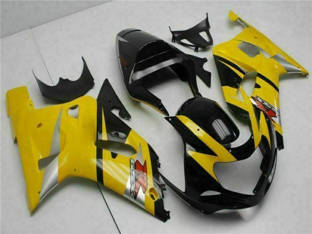 2001-2003 Suzuki GSXR 600/750 Motorcycle Fairings - Yellow Black UK