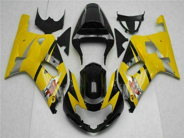 2001-2003 Suzuki GSXR 600/750 Motorcycle Fairings - Yellow Black UK