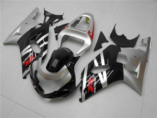 2001-2003 Suzuki GSXR 600/750 Motorcycle Fairings - Silver Glossy Black Red UK