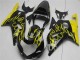 2001-2003 Suzuki GSXR 600/750 Motorcycle Fairings - Glossy Black Yellow Flame UK