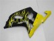 2001-2003 Suzuki GSXR 600/750 Motorcycle Fairings - Glossy Black Yellow Flame UK
