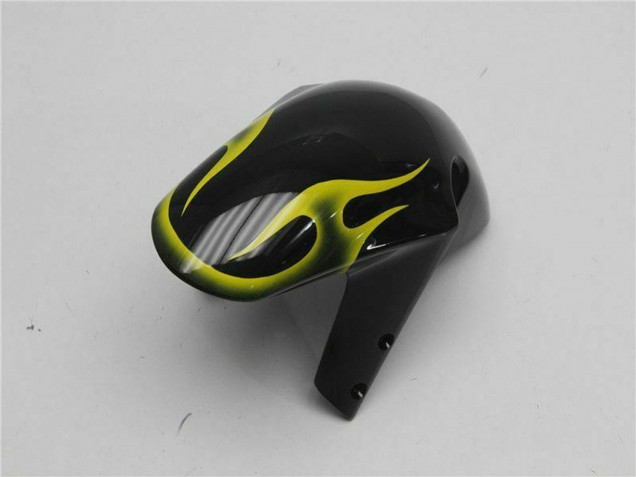 2001-2003 Suzuki GSXR 600/750 Motorcycle Fairings - Glossy Black Yellow Flame UK