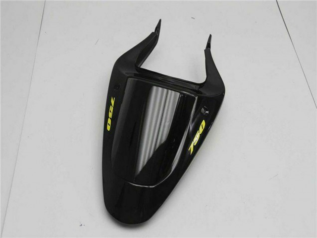 2001-2003 Suzuki GSXR 600/750 Motorcycle Fairings - Glossy Black Yellow Flame UK