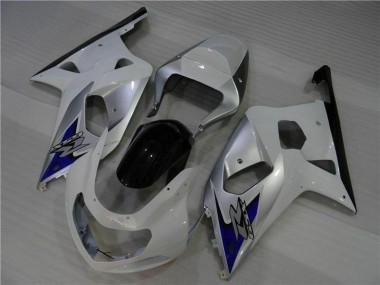 2001-2003 Suzuki GSXR 600/750 Motorcycle Fairings - White Silver Blue Black UK