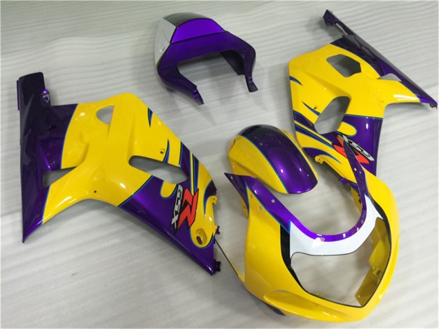 2001-2003 Suzuki GSXR 600/750 Motorcycle Fairings - Yellow Purple UK