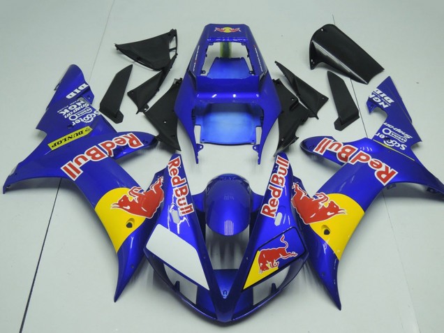 2002-2003 Yamaha YZF R1 Motorcycle Fairings - Blue Yellow Red Bull UK