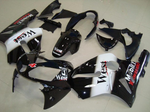 2002-2006 Kawasaki ZX12R Motorcycle Fairings - Glossy Black White West Red UK