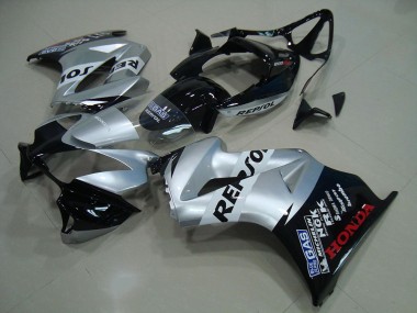 2002-2013 Honda VFR 800 Motorcycle Fairing - Silver Glossy Black Repsol UK