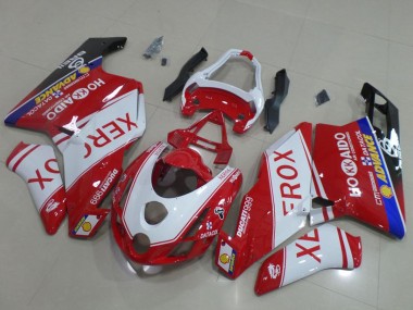 2003-2004 Ducati 999 Motorcycle Fairings - White Red Blue Glossy Black Xerox OEM Style UK