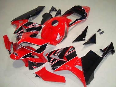2003-2004 Honda CBR600RR Motorbike Fairings - Red Glossy Black UK