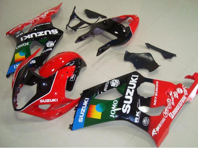 2003-2004 Suzuki GSXR 1000 Motorcycle Fairings - Red Black Blue Green JOMO Pepephone UK
