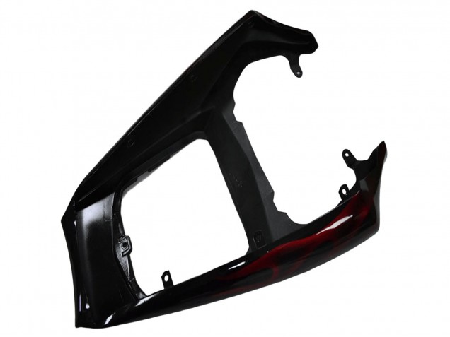 2003-2004 Yamaha YZF R6 Motorcycle Fairing - Glossy Black Red Flame UK