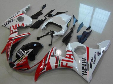 2003-2004 Yamaha YZF R6 Motorcycle Fairings - White Red Fiat Michelin Motul UK