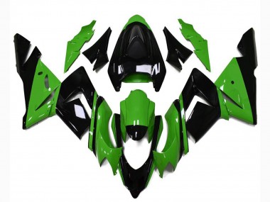 2004-2005 Kawasaki ZX10R Motorcycle Fairings - Glossy Black Green UK
