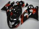 2004-2005 Suzuki GSXR 600/750 Motorcycle Fairings - Glossy Black Red Stripe UK