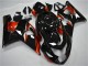 2004-2005 Suzuki GSXR 600/750 Motorcycle Fairings - Glossy Black Red Stripe UK