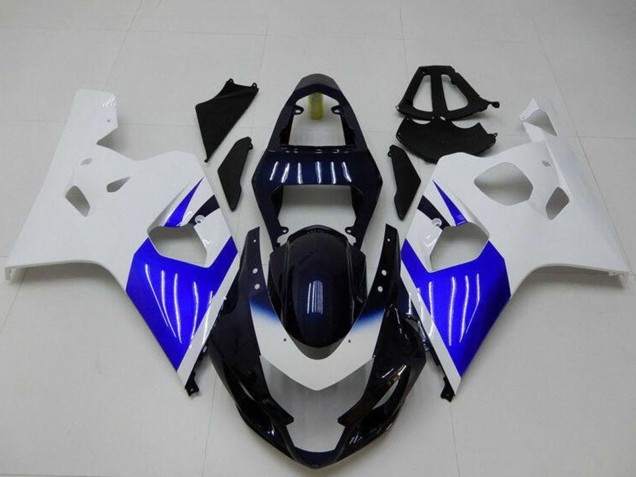 2004-2005 Suzuki GSXR 600/750 Bike Fairings - White Blue Black UK