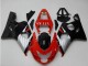 2004-2005 Suzuki GSXR 600/750 Motorcycle Fairings - Red Silver Black UK