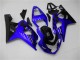 2004-2005 Suzuki GSXR 600/750 Motorcycle Fairings - Blue Glossy Black UK
