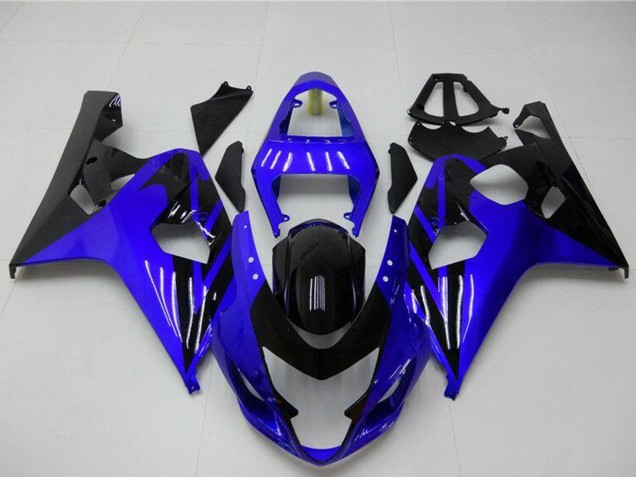 2004-2005 Suzuki GSXR 600/750 Motorcycle Fairings - Blue Glossy Black UK