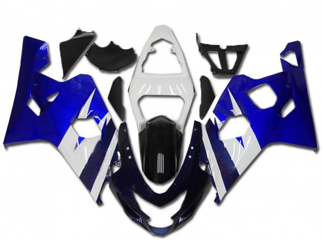 2004-2005 Suzuki GSXR 600/750 Motorcycle Fairing Kits - White Blue Black UK