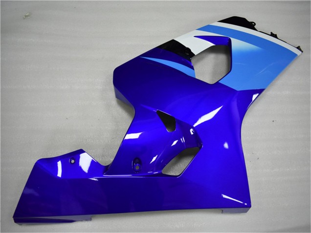 2004-2005 Suzuki GSXR 600/750 Motorcycle Fairing - White Blue Black UK